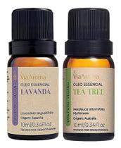 Óleo Essencial De Lavanda + Tea Tree (melaleuca) Via Aroma Óleo Essencial De Lavanda + Tea Tree (melaleuca) Via Aroma