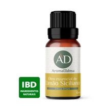 Óleo Essencial De Limão Siciliano 100% Puro - 10ml - Ideal Para Difusor e Aromaterapia I Aroma Cítrico e Fresco I Aroma D'alma