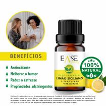 Óleo essencial de Limão siciliano 10ml Ease Aromas 100% puro e natural