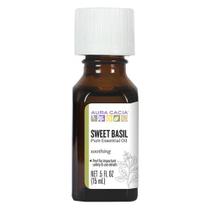 Óleo essencial de manjericão (ocimum basilcum) 0,5 fl oz por Aura Cacia (pacote com 4)