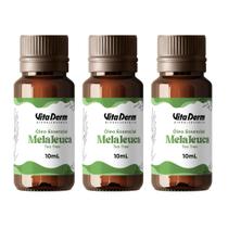 Óleo essencial de melaleuca 10ml Vita Derm - 3 unidades