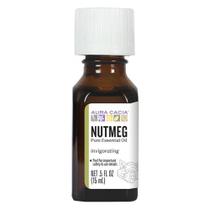 Óleo essencial de noz-moscada (mystica fragrans) 0,5 fl oz por Aura Cacia (pacote com 6)