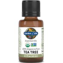 Óleo essencial Garden of Life Tea Tree 15 mL USDA orgânico