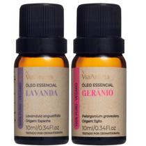 Óleo Essencial Gerânio e Lavanda Via Aroma - Aromaterapia