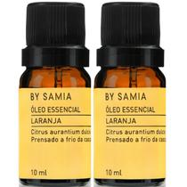 Óleo Essencial Laranja By Samia 10ml Puro e Natural - 2 Unidades