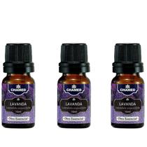 Oleo essencial lavanda 3 unidades 100% puro 10ml - Chamel Oleo essencial lavanda 3 unidades 100% puro 10ml - Chamel