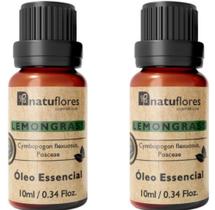 ÓLEO ESSENCIAL LEMONGRASS 10ml NATUFLORES KIT 2UND