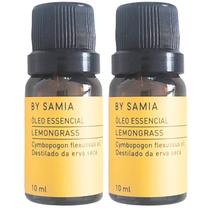 Óleo Essencial Lemongrass (capim Limão) Puro 10ml - By Samia - Kit 2