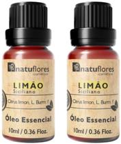 ÓLEO ESSENCIAL LIMÃO SICILIANO 10ml NATUFLORES KIT 2und