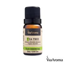 Óleo Essencial Melaleuca Tea Tree Via Aroma Para Aromaterapia Puro e Natural