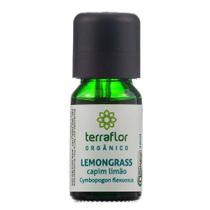 Óleo Essencial Orgânico De Lemongrass Capim-Limão 10Ml