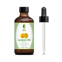 Óleo essencial SVA Lemon 118 mL com conta-gotas para difusor e cuidado