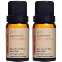 Óleo Essencial Tangerina 100% Natural Puro Via Aroma 10ml - 2 Unidades