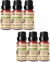 ÓLEO ESSENCIAL TEA TREE (MELALEUCA) 10ml NATUFLORES kit 6 und