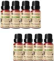 ÓLEO ESSENCIAL TEA TREE (MELALEUCA) 10ml NATUFLORES kit 8 und