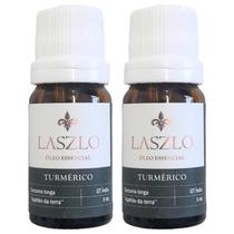 Oleo Essencial Turmérico Cúrcuma Gt Índia 100% Puro Natural Laszlo - 2 Unidades