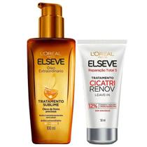 Óleo Extraordinario Elseve + Leave In Reparação Total Loréal Paris