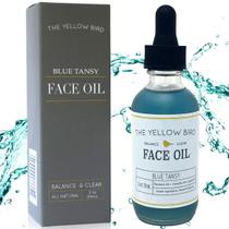 Óleo facial The Yellow Bird Balancing Blue Tansy Skin Glowing Serum. Suporte de colágeno. Promove a pele clara naturalmente. Minimizador de rugas e poros. Hidratante facial natural e vegano.