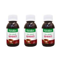 Oleo Fixed Keratex Rosa Mosqueta 60ml - Kit C/ 3un