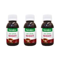 Oleo Fixed Keratex Rosa Mosqueta 60Ml - Kit Com 3Un