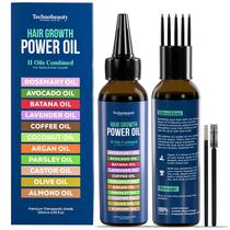 Óleo Hair Growth Power Oil Technobeauty 120ml, 11 óleos, mistura Óleo Hair Growth Power Oil Technobeauty 120ml, 11 óleos, mistura
