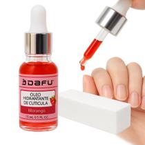 Óleo hidratante cutícula DAFU 15ml fragrâncias + lixa bloco polimento unhas