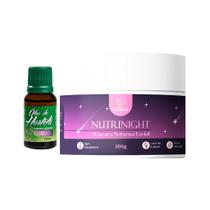 Óleo Hortelã BioSeiva 15mL + Máscara NutriNight Fio Cabana 300g Aromaterapia e Skincare Noturno