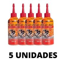 Óleo Lubrificante Bike Cera Tectire Tec50 Corrente Bicicleta 120ml Kit 5