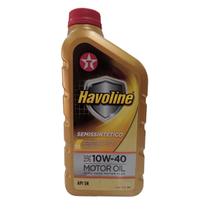 Óleo Lubrificante do Motor Texaco Havoline API SN 10W40 Semissintético com Tecnologia Escudo Protetor - 1L