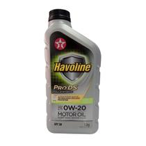 Óleo Lubrificante do Motor Texaco Havoline Pro DS 0W20 API SN 100% Sintético 1L
