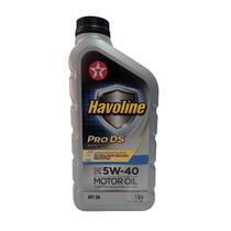 Óleo Lubrificante do Motor Texaco Havoline Ultra S Pro DS 5W40 API SN 100% Sintético Tecnologia Escudo Protetor 1L