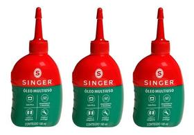 Óleo Lubrificante Máquina Multiuso 100ml Singer (3 unidades)