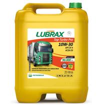 Oleo Lubrificante Motor Diesel 10W30 API CK4 Lubrax Top Turbo Pro Semi Sintético Balde 20 litros para caminhões ônibus tratores equipamentos agrícolas