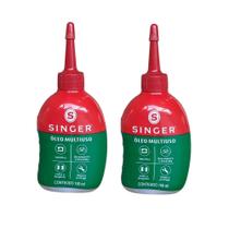 Óleo Lubrificante Singer 100ml Maquina de Costura 2 Unidades Óleo Lubrificante Singer 100ml Maquina de Costura 2 Unidades