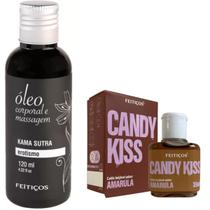 Óleo Massagem Relaxante KamaSutra e Gel Beijavel Amarula