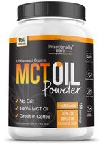 Óleo MCT em pó orgânico intencionalmente puro 70% C8 e 30% C10