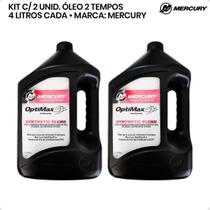 Óleo Mercury Optimax 2T Galão 4 Litros Igual XD50 Kit C/2