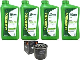 Óleo Mineral 20w50 Moto Lubrax 4 Litros + Filtro Ph6018 Fram Óleo Mineral 20w50 Moto Lubrax 4 Litros + Filtro Ph6018 Fram