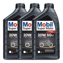 Oleo Mobil 4t Super Moto 20w50 Mineral Api Sl Ma2 3 Litros