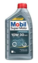 Óleo Mobil Cinza Azul 10w-30 Super Moto Mx 10w30 Semi Sintetico 4t (1 litro)
