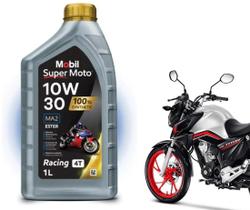 Óleo Mobil Sintético 4T 10W-30 API SN - Mobil Super Moto 1L