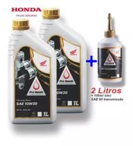 Óleo Motor Moto Honda 10w30 + Óleo Transmissão Corrente