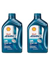 Óleo Motor Moto Shell Advance Ax7 10w30 Semissintetico 2 Litros
