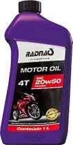 Oleo motor p/ moto 4t 20x50 mineral - 1l / radnaq