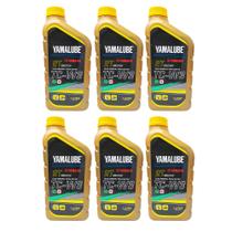 Óleo Motores de Popa 2 Tempos Yamalube TCW3 1 Litro Kit Com 6 Litros
