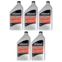 Óleo Motores de Popa 2T Quicksilver TCW3 1 Litro Kit Com 5 Litros