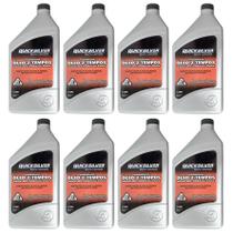 Óleo Motores de Popa 2T Quicksilver TCW3 1 Litro Kit Com 8 Litros