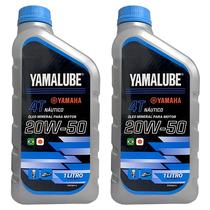 Óleo Motores de Popa 4 Tempos Yamalube 20w50 1 Litro Kit Com 2 Litros