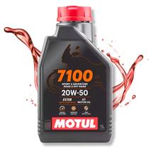 Óleo Motul 7100 20w50 100 Sintético 4 Tempos 1 Litro