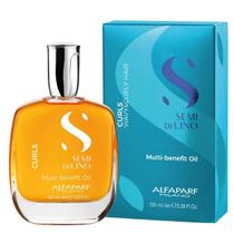 Óleo Multi-Benefit Alfaparf Semi Di Lino Curls Low 100ml hidrata define protege antifrizz cachos e crespos Óleo Multi-Benefit Alfaparf Semi Di Lino Curls Low 100ml hidrata define protege antifrizz cachos e crespos